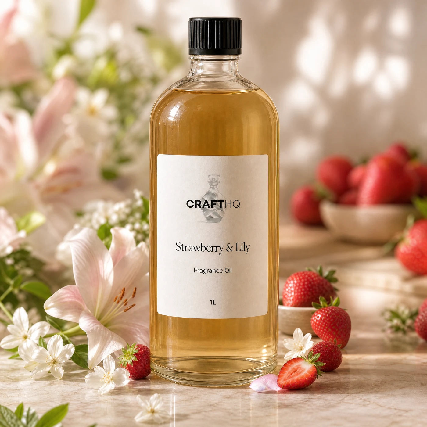 Strawberry & Lily fragrance oil 1L bottle