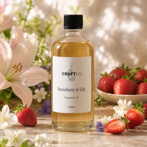 Strawberry & Lily fragrance oil 250ml bottle
