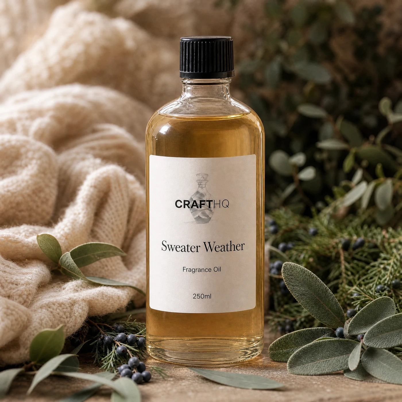 Sweater Weather fragrance oil 250ml bottle