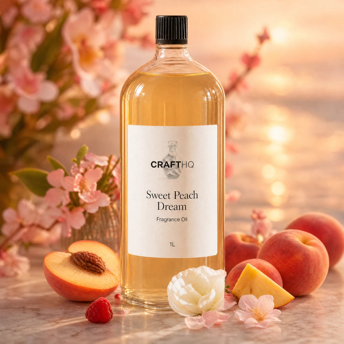 Sweet Peach Dream fragrance oil 1L bottle