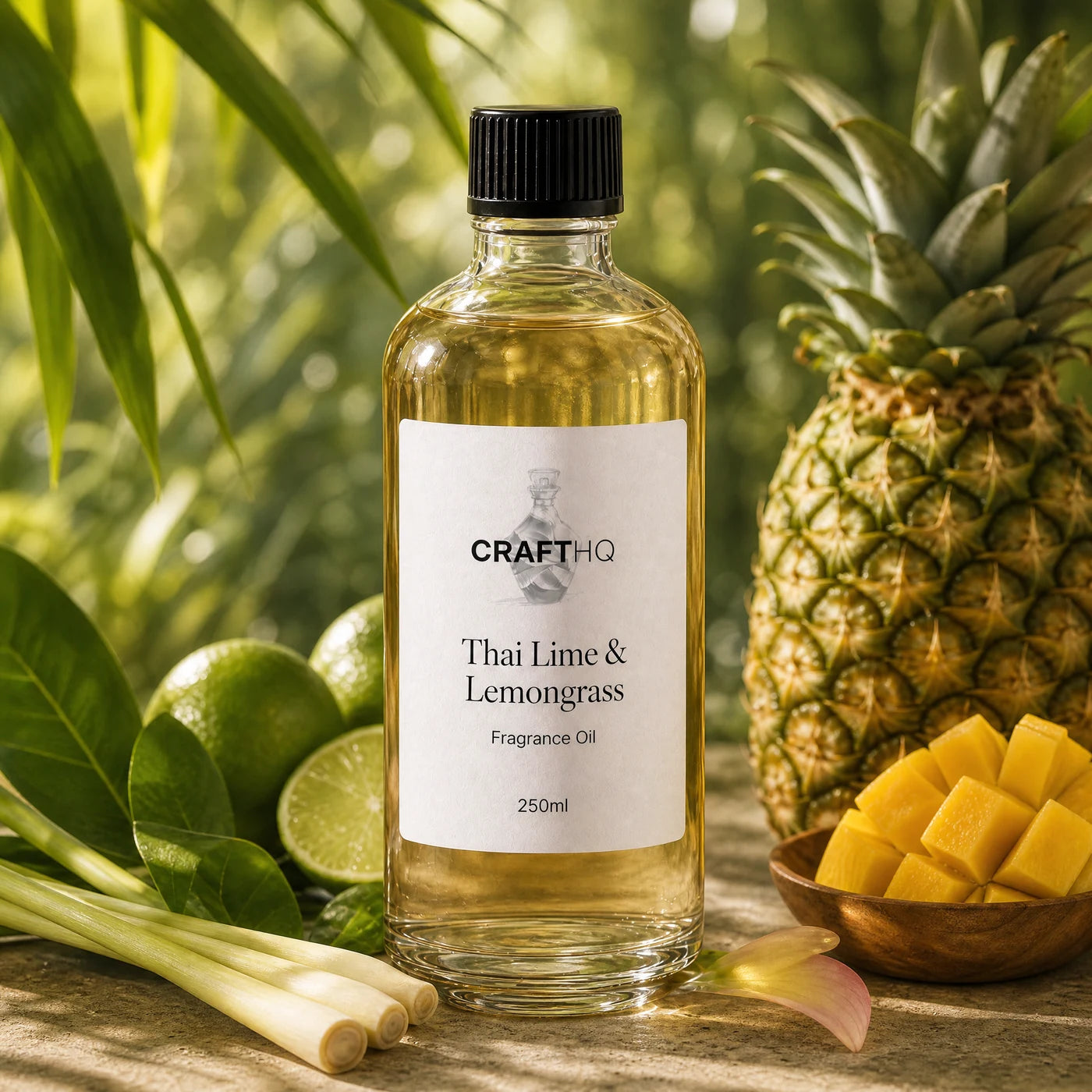 Thai Lime & Lemongrass fragrance oil 250ml bottle