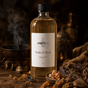 Tonka & Myrrh fragrance oil 1L bottle