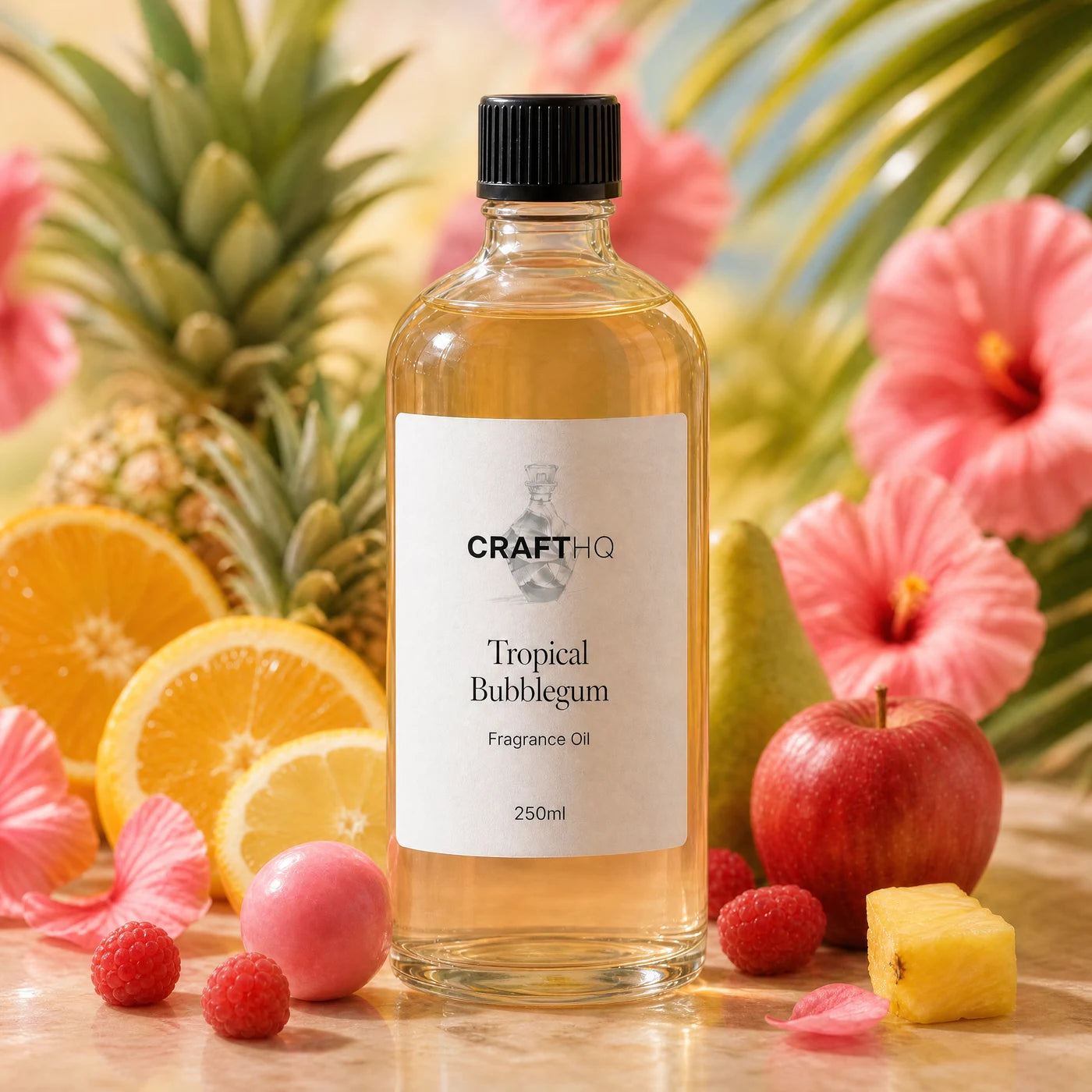 Tropical Bubblegum fragrance oil 250ml bottle