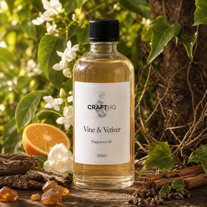 Vine & Vetiver fragrance oil 250ml bottle