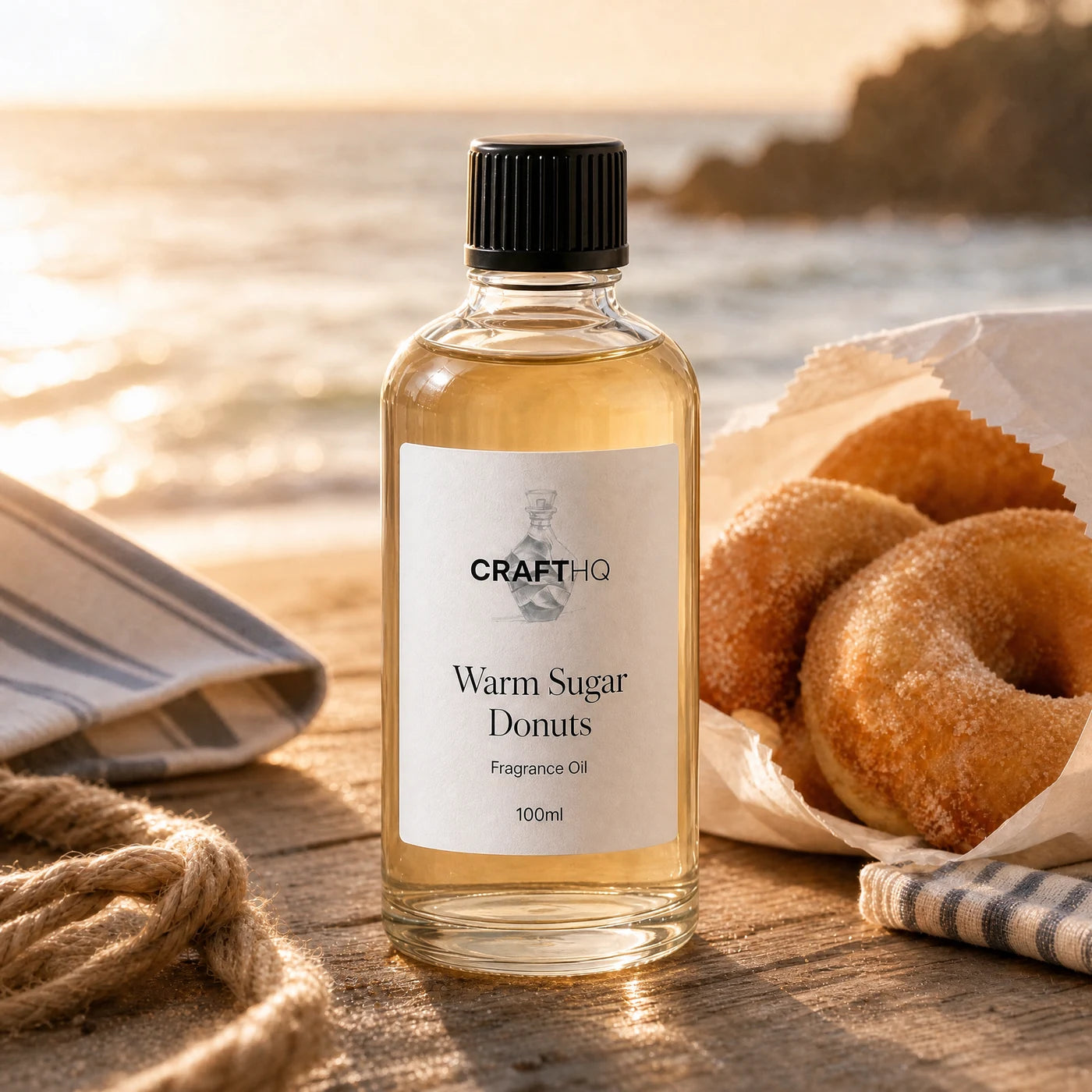 Warm Sugar Donuts fragrance oil 100ml bottle