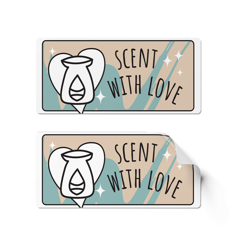 24 x Scent with Love Stickers - Starred