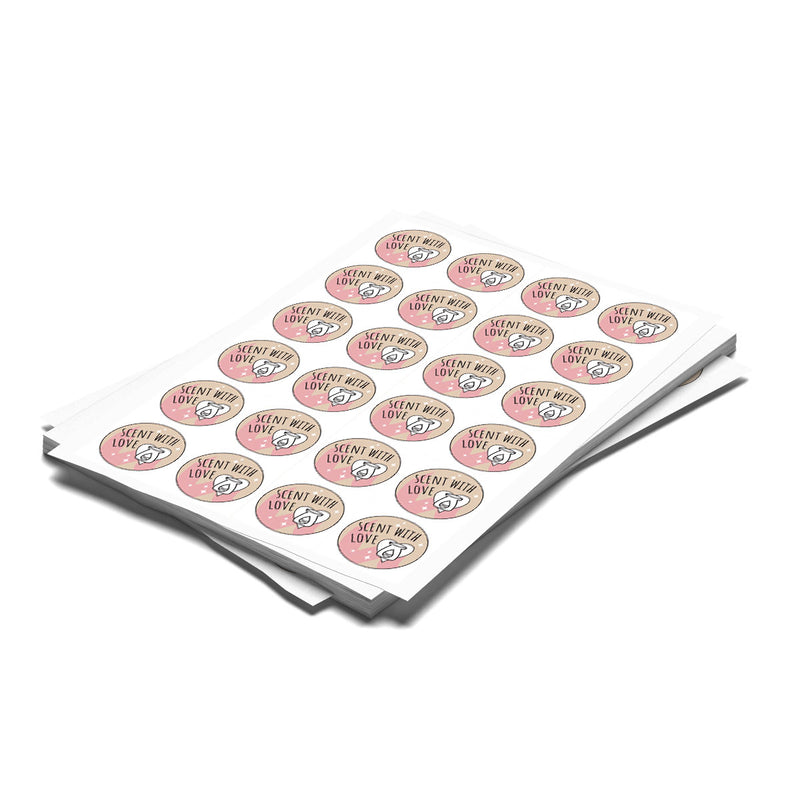 24 x Scent with Love Stickers - Starred 2