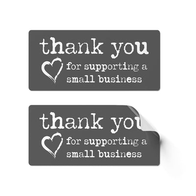 24 x Thank You for Supporting Stickers - Dark
