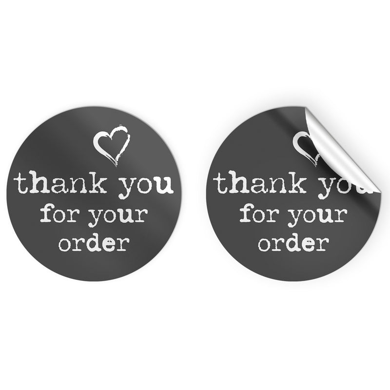 24 x Thank You for Your Order - Dark