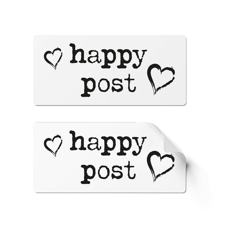 24 x Happy Post Stickers - Light
