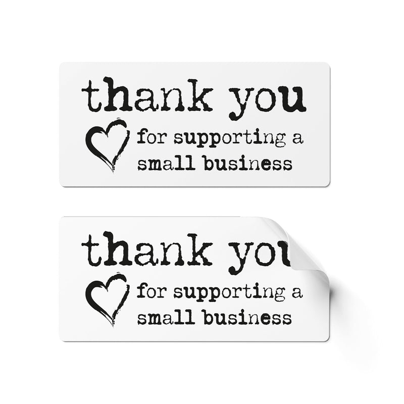 24 x Thank You for Supporting Stickers - Light