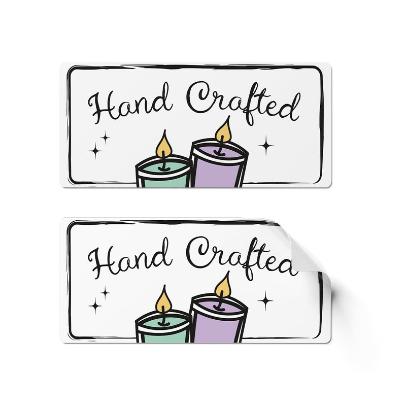 24 x Hand Crafted Stickers - Crafty Light