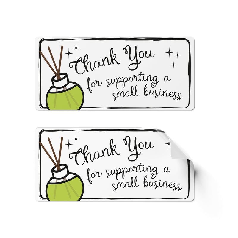 24 x Thank You for Supporting Stickers - Crafty Light