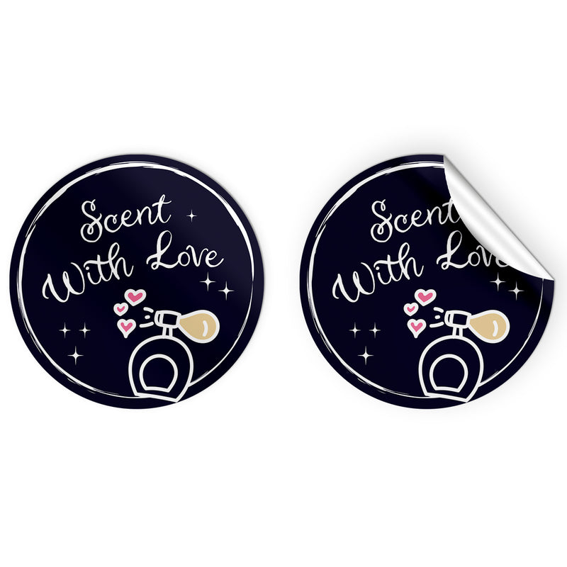 24 x Scent with Love Stickers - Crafty Dark