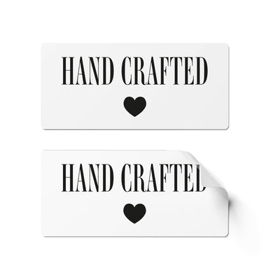 24 x Hand Crafted Stickers - Simple Black