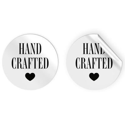 24 x Hand Crafted Stickers - Simple Black