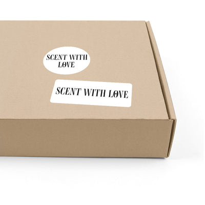 24 x Scent with Love Stickers - Simple Black