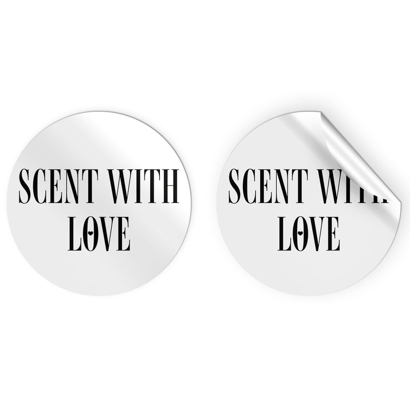 24 x Scent with Love Stickers - Simple Black