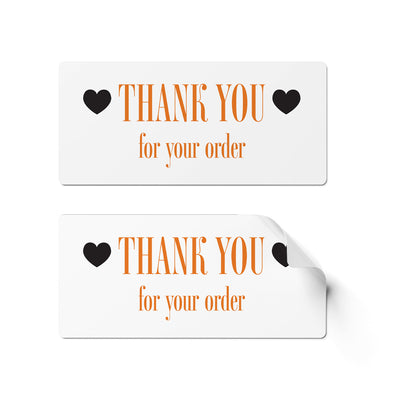 24 x Thank You for Your Order - Simple Colour