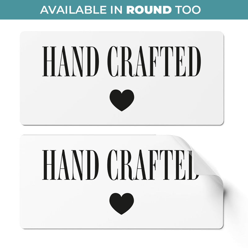 24 x Hand Crafted Stickers - Simple Black