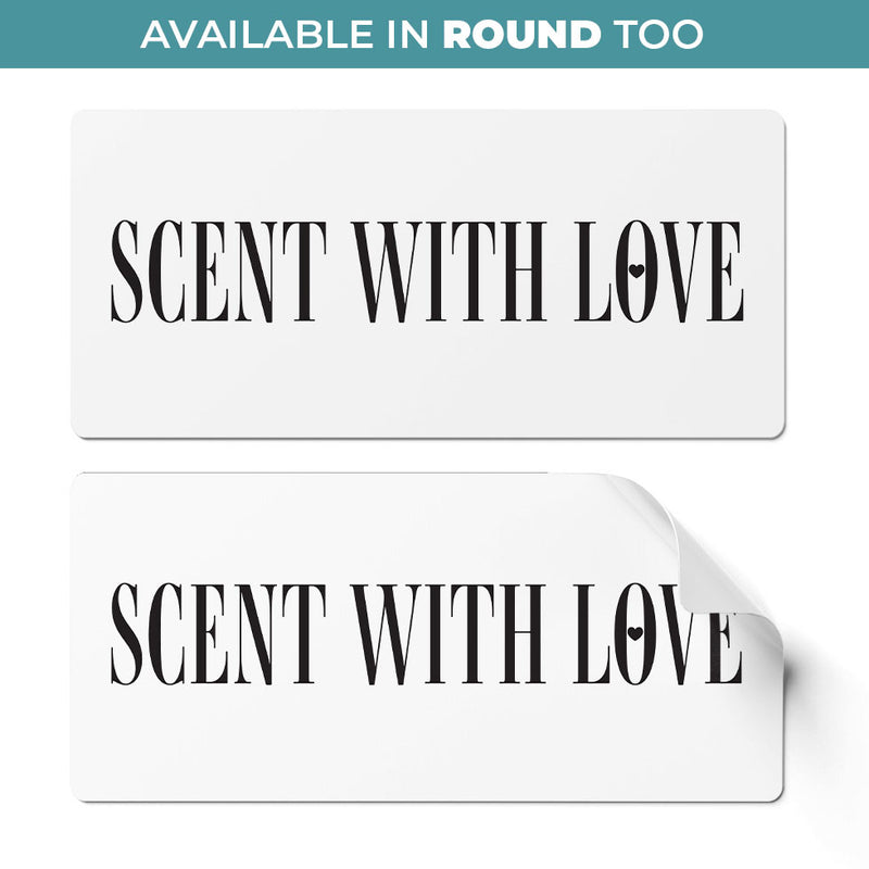 24 x Scent with Love Stickers - Simple Black