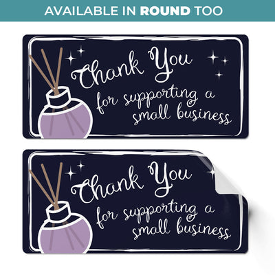 24 x Thank You for Supporting Stickers - Crafty Dark