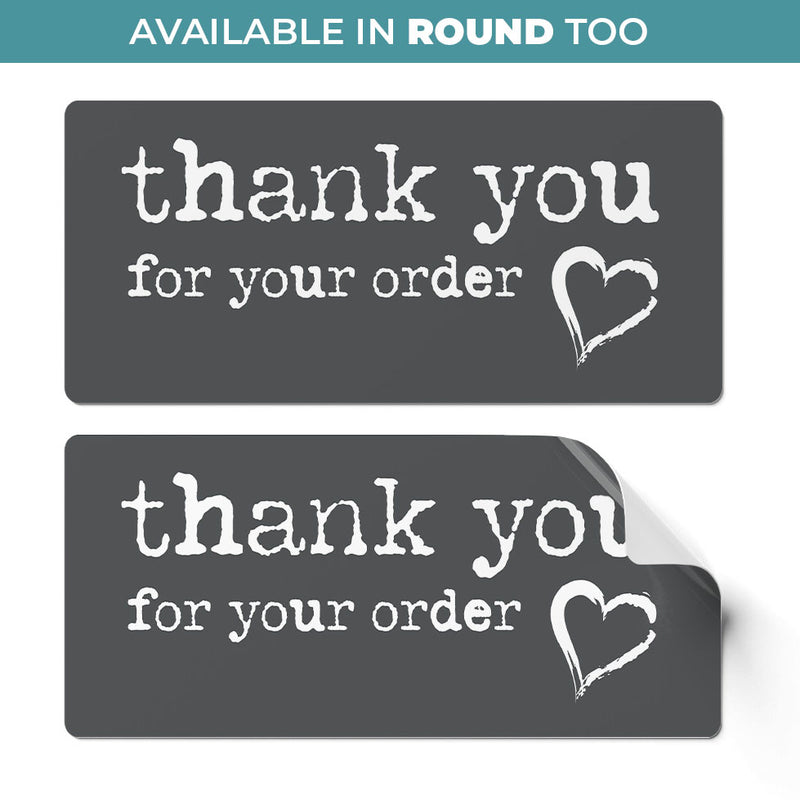 24 x Thank You for Your Order - Dark